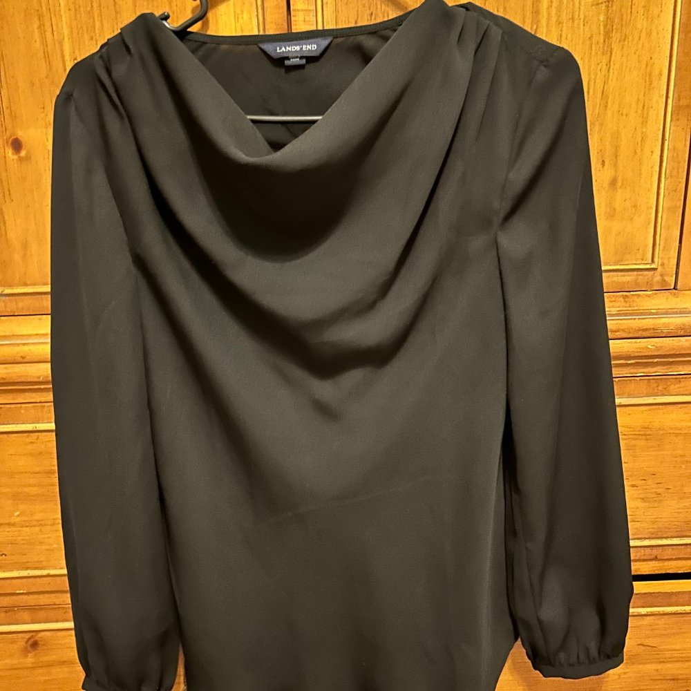 Lands End, Black, Size 4P